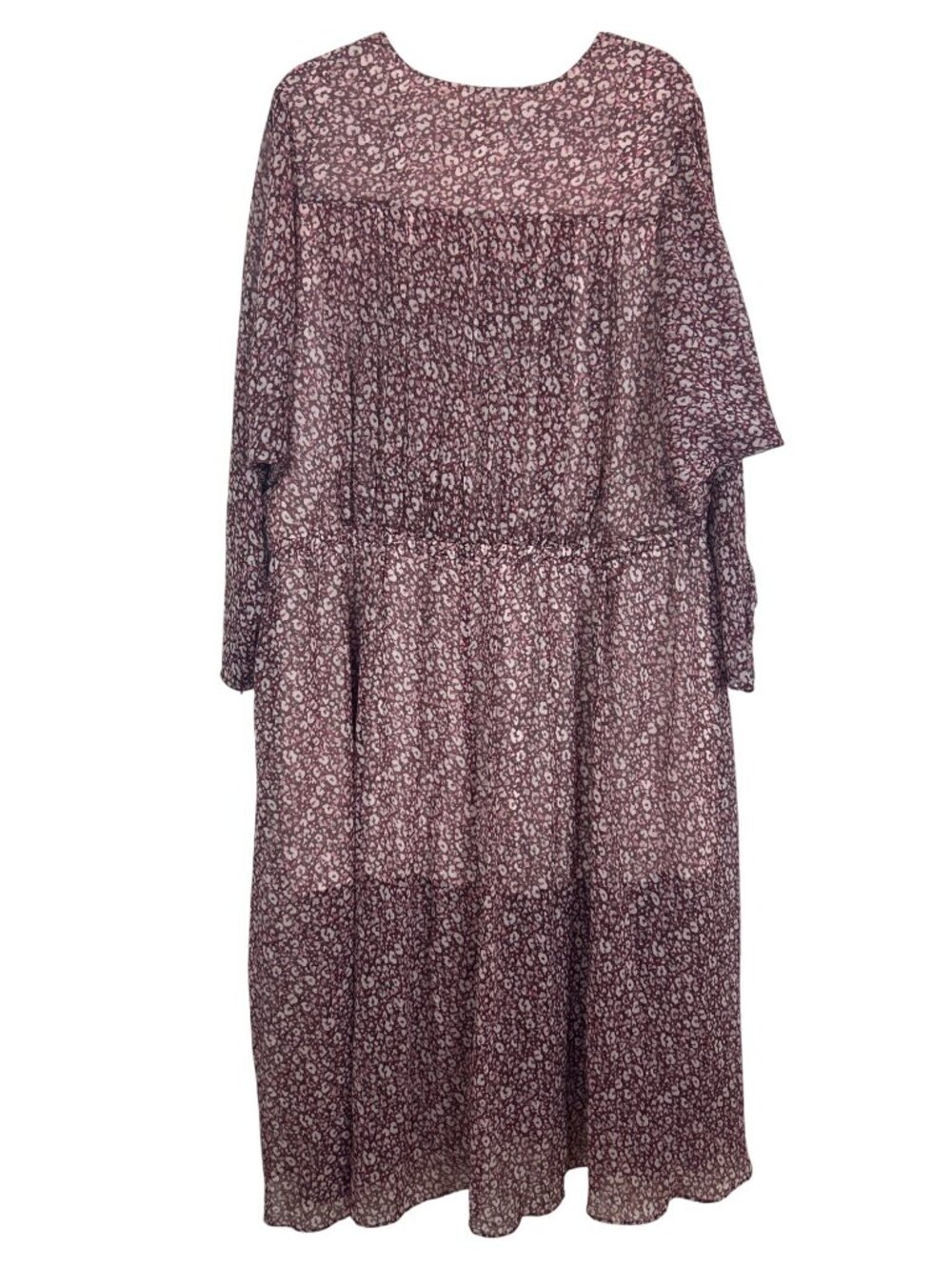 NWT Ted Baker Vallyy Boho Peasant Dress Sz 4 Draped Surplice V-Neck Long Sleeve - Picture 13 of 15